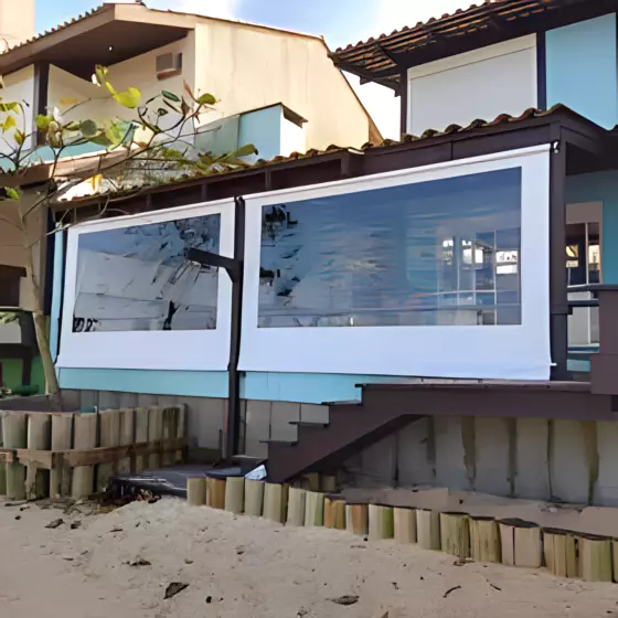 Cobertura com Toldo Transparente - trabalhos realizados