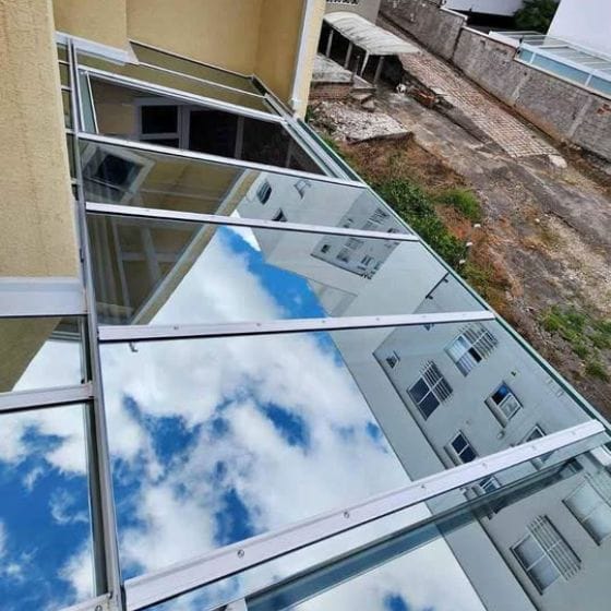 Teto Abre e Fecha de Vidro Temperado Para Garagem em Elias Fausto (SP) - trabalhos realizados