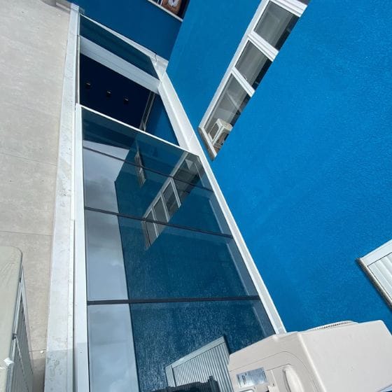 Teto Abre e Fecha de Vidro Temperado Para Garagem em Elias Fausto (SP) - trabalhos realizados