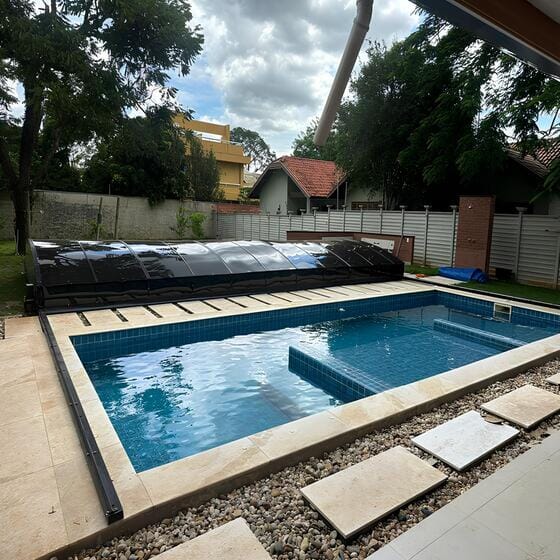 Cobertura de Piscina - trabalhos realizados