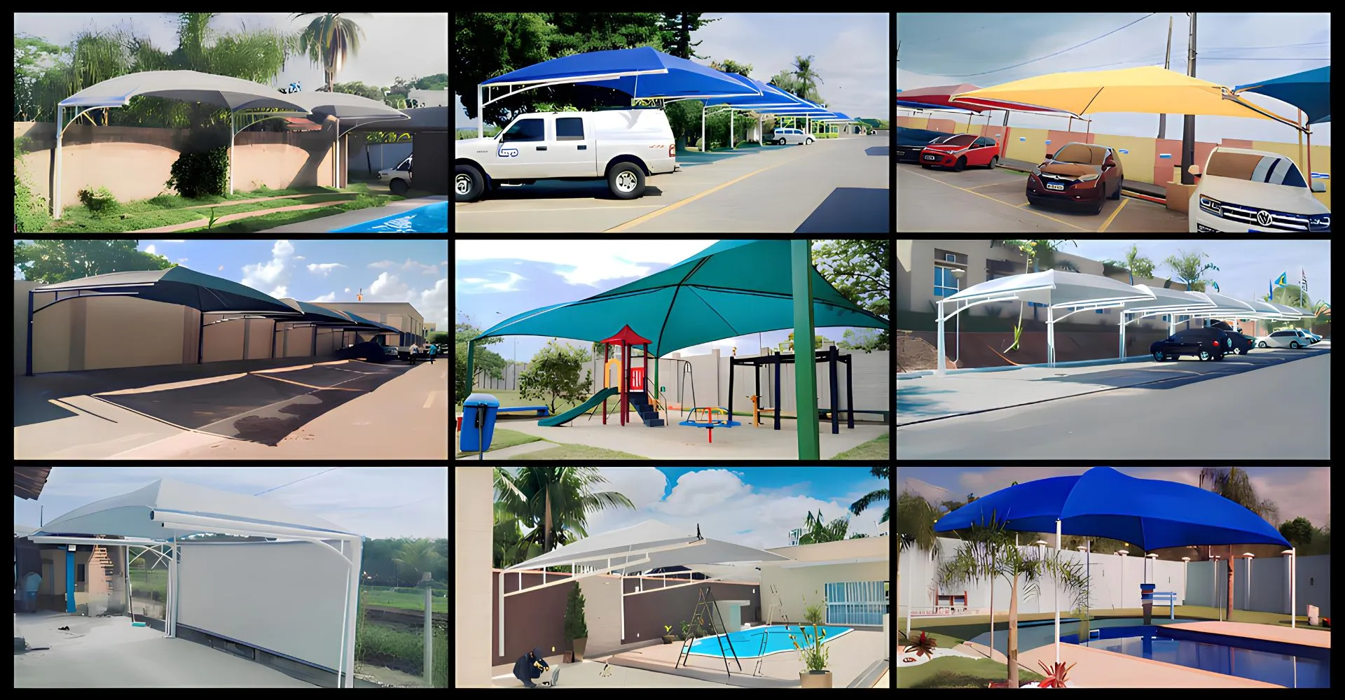 Cobertura Sombrite - trabalhos realizados