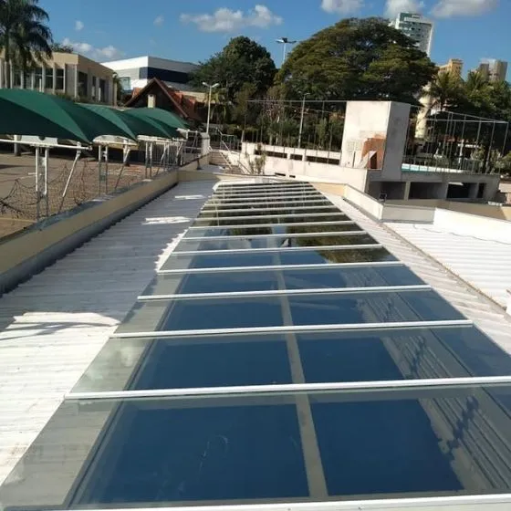 Cobertura de Policarbonato Compacto - trabalhos realizados