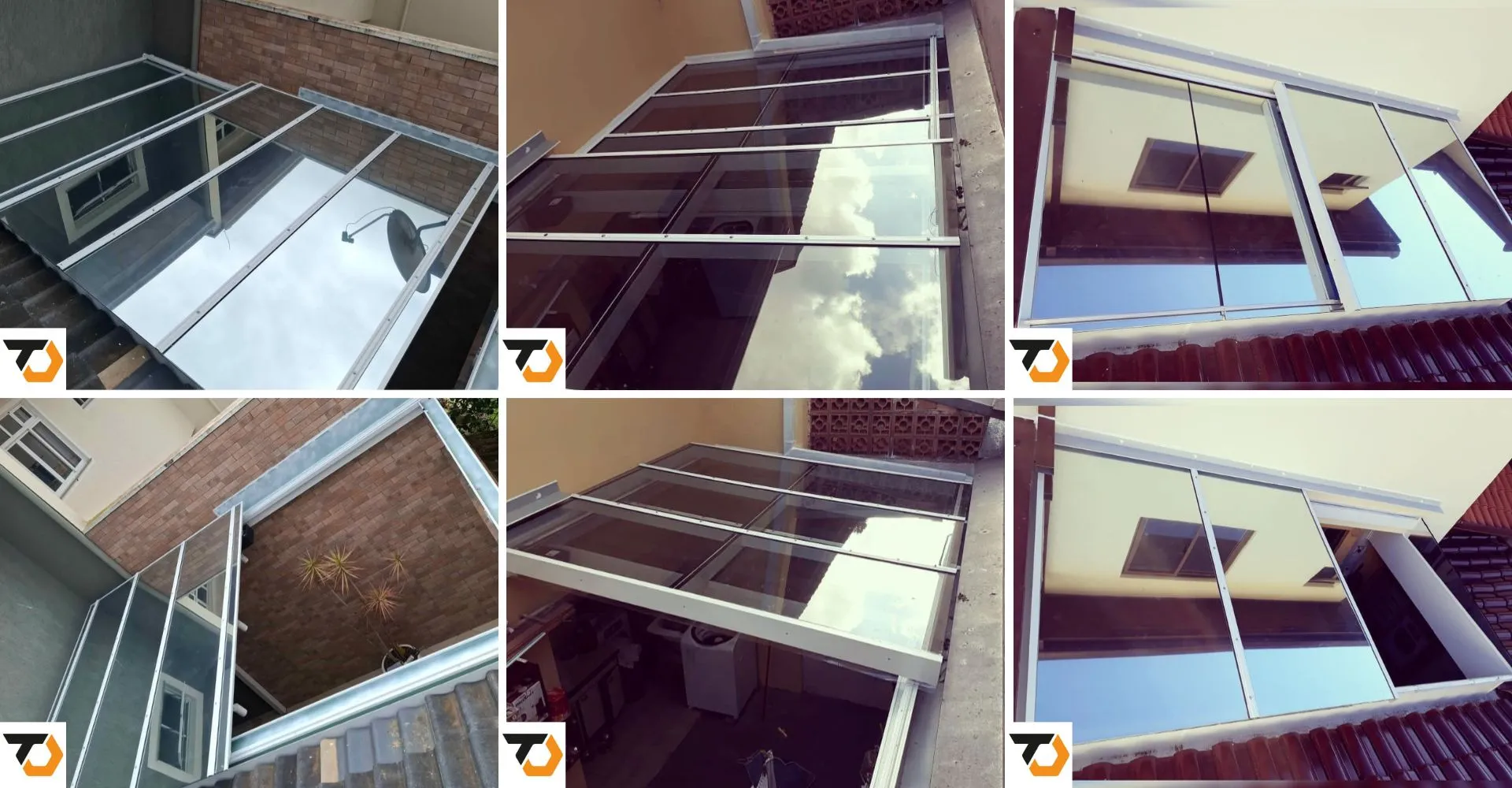 Teto Abre e Fecha de Vidro Temperado Para Garagem em Elias Fausto (SP) - trabalhos realizados