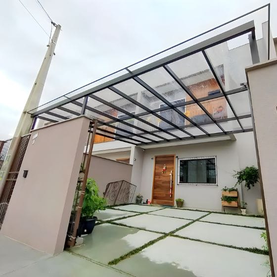 Pergolado de Alumínio Cruzado para jardim em Santa Bárbara d'Oeste SP
