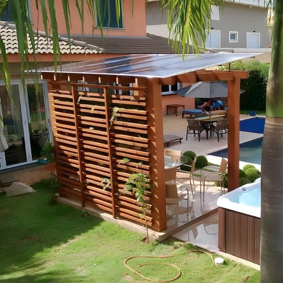 Pergolado em alumínio para piscina Pergolado em alumínio para piscina