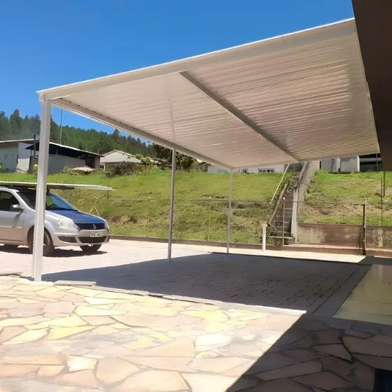 Cobertura de Garagem Sanduíche para área gourmet em Valinhos SP