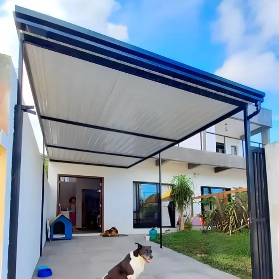 Cobertura de Garagem Sanduíche comercial em Americana SP