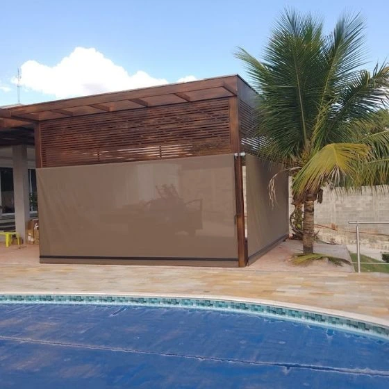 Toldo Cortina de Tela Screen - Foto 3