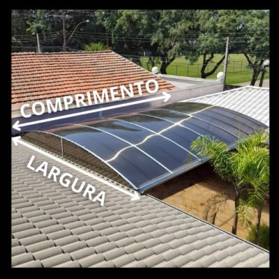 Medição precisa de cobertura de policarbonato