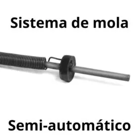 Toldo retrátil com sistema de mola