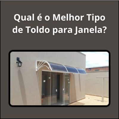 Toldo fixo de policarbonato para janela