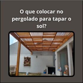 Pergolado com cobertura retrátil para sombra