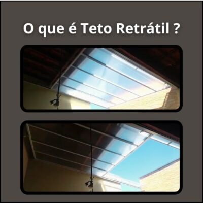Teto Retrátil em uma área externa