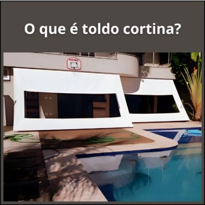Toldo cortina - uma solução versátil para proteção solar.