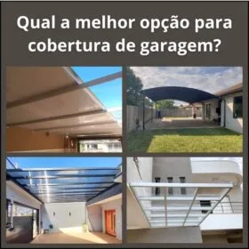 Melhor opção para cobertura de garagem com telha termoacústica (sanduíche).