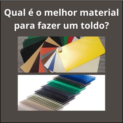 Toldo feito de material resistente para proteção contra intempéries