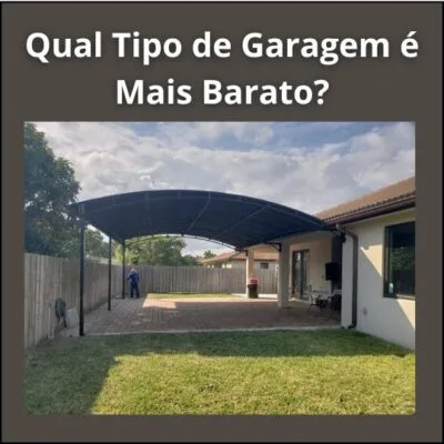 Garagens econômicas: lona, policarbonato e telhas metálicas.