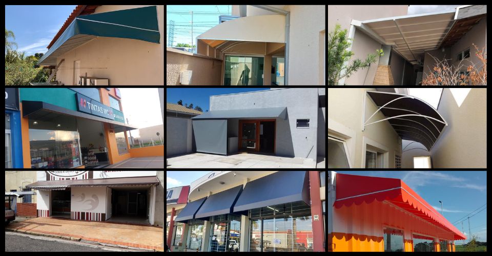 Toldo Fixo de Lona para Açougue em Iperó - trabalhos realizados