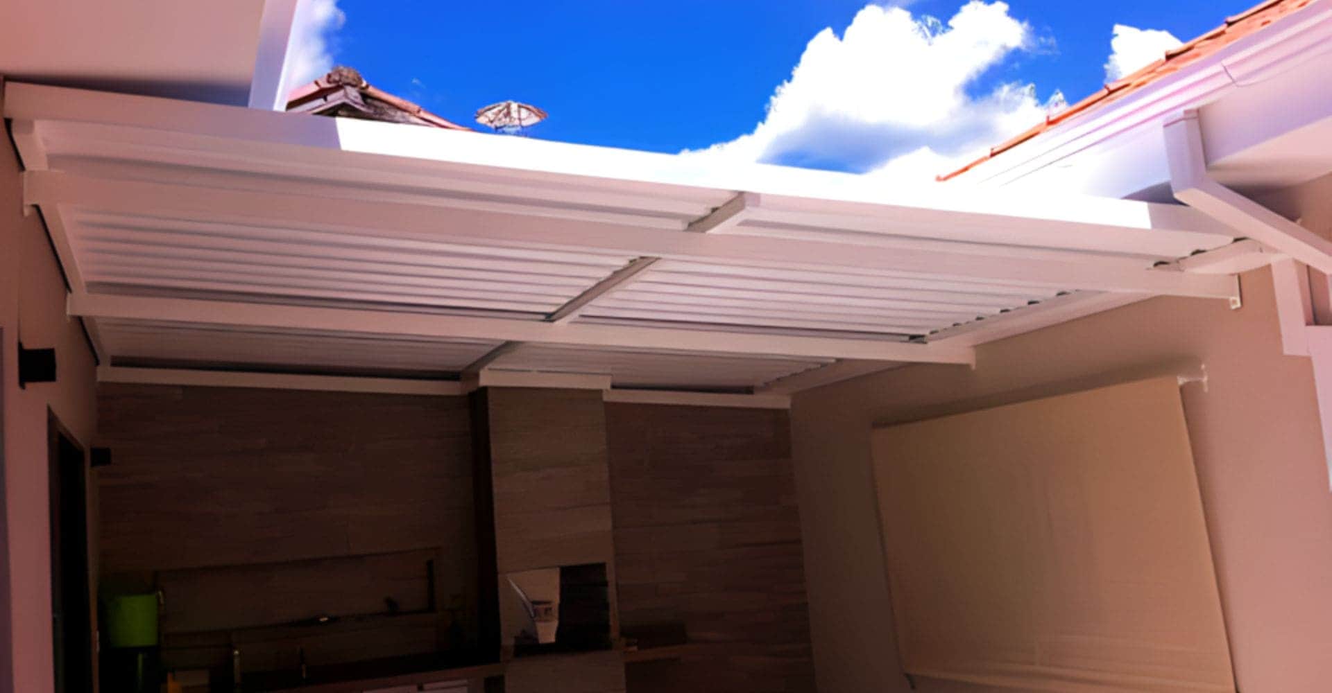 Coberturas Metálicas de Telha Simples - Toldos Demais